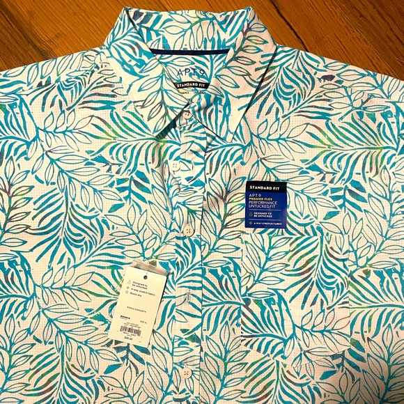 Men's Apt. 9® Untucked-Fit Performance Button-Down Shirt - Picture 2 of 4